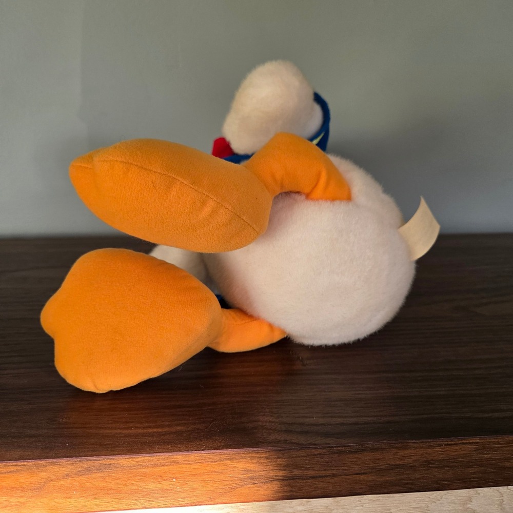 Vintage Disney Donald Duck Plush 11 Inch Sailor Suit Disneyland World Canasa - Picture 5 of 7